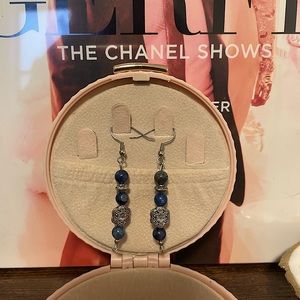 Handmade sodalite earrings!